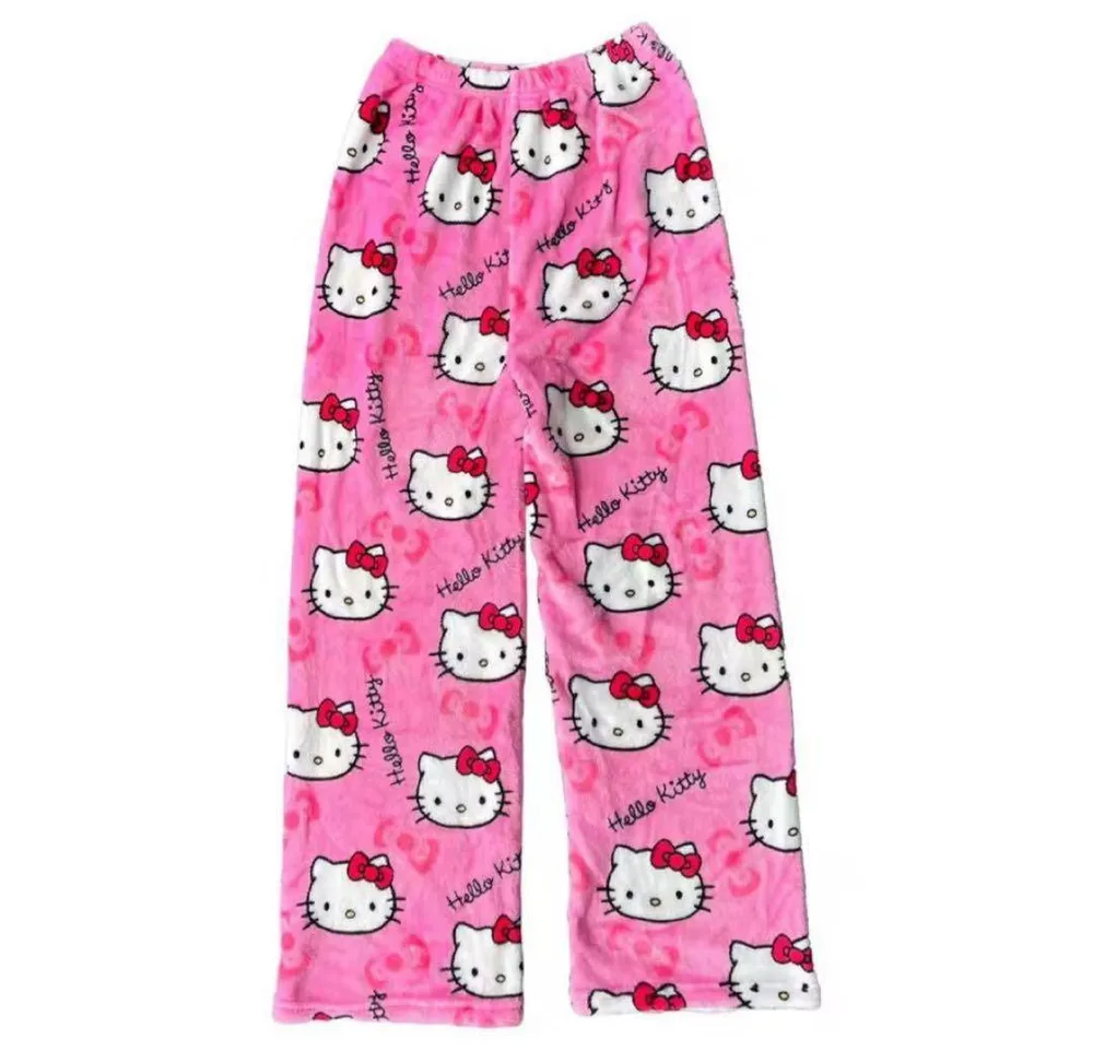 ハローキティ ルームウェア パンツ ピンク スウェット