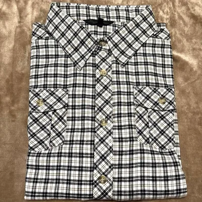 Natural Basic チェック柄 長袖シャツ Lサイズ