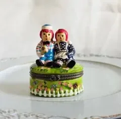 ラガディ・アン&アンディ 陶器製 小物入れ ジュエリーボックス 置物