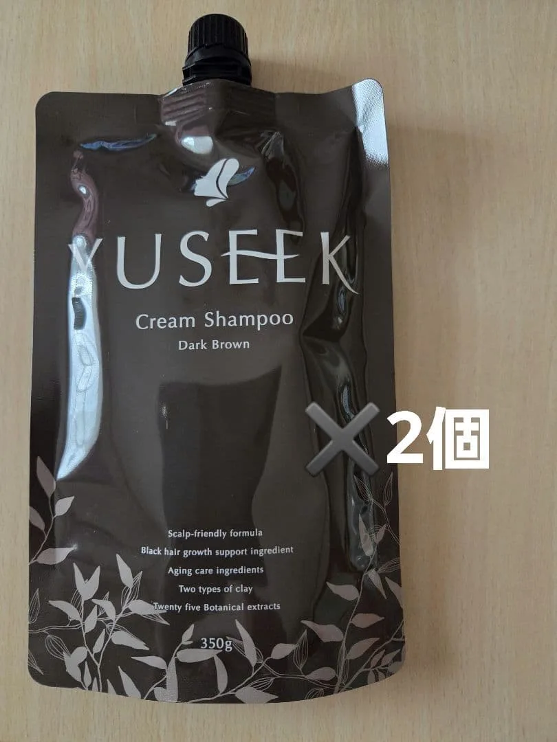 YUSEEK クリームシャンプー ダークブラウン 2個