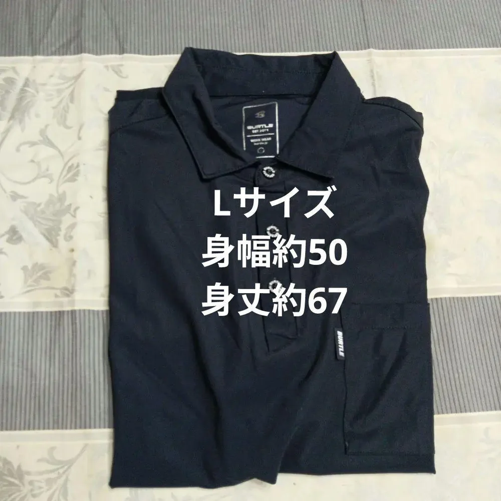 BURTLE バートル 半袖ポロシャツ ネイビー L