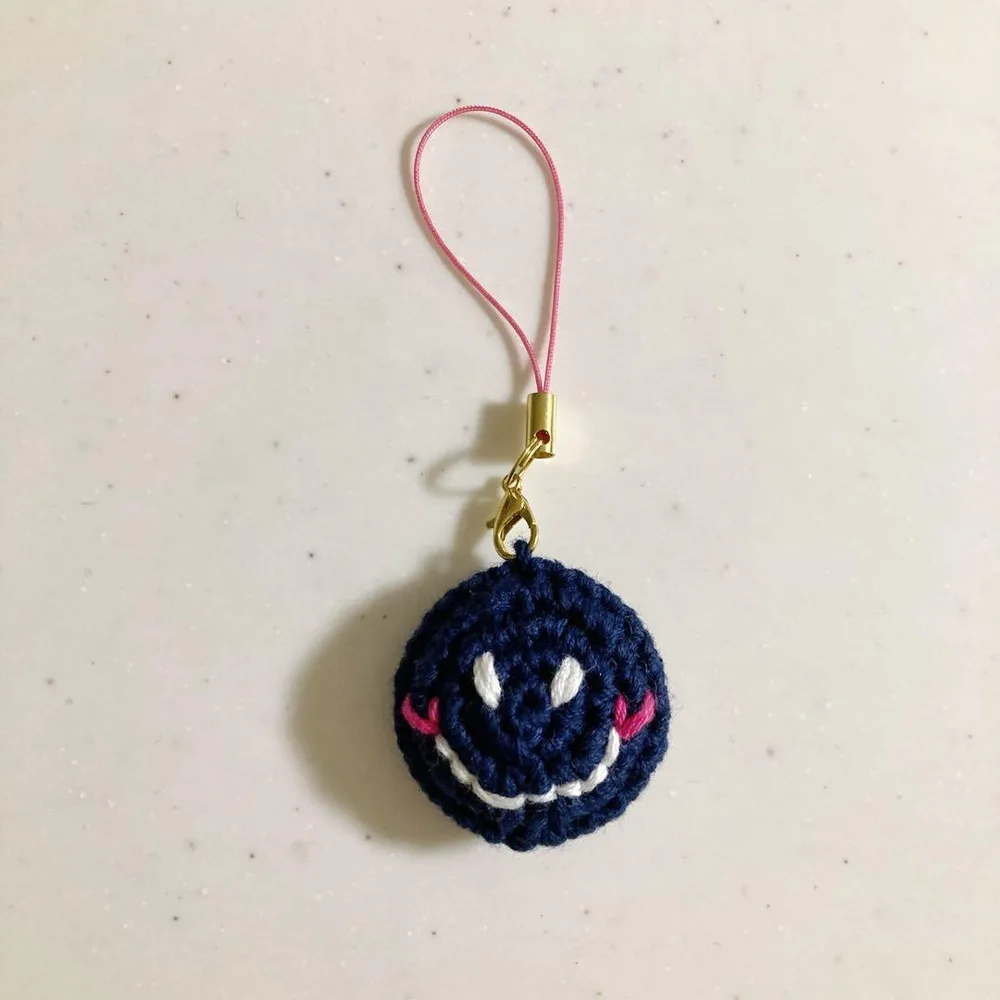 ハンドメイド チャーム スマイル