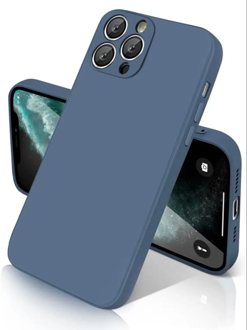 新品】iPhone11Pro ケース シリコン ネイビー ダークブルー