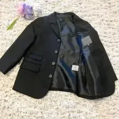 美品★BeBe 110 フォーマルジャケット ブラック ストライプ 4つボタン