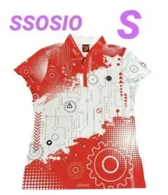 極美品 SSOSIO ソシオ ボウリングウェア オレンジ レディース S ジップ