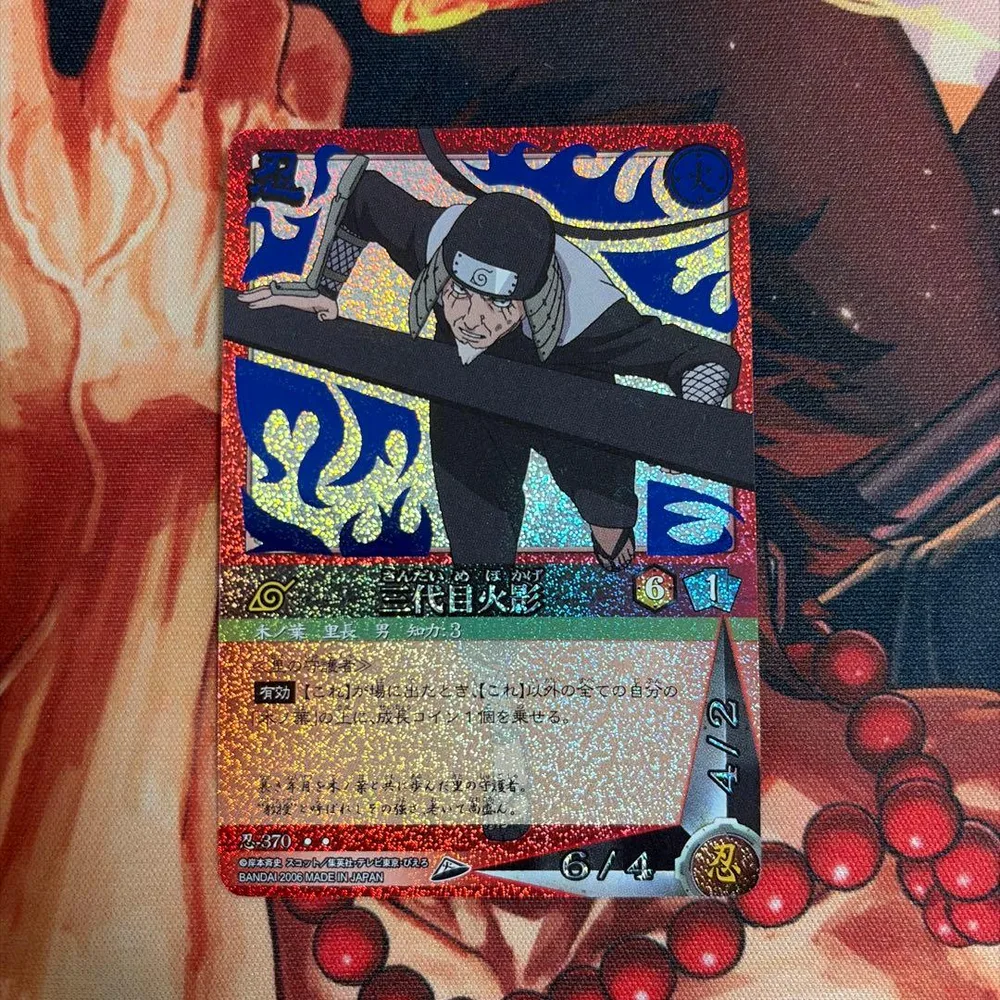 NARUTOカードゲーム 三代目火影 忍-370 赤SR