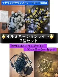 LEDライト イルミネーション ハロウィン クリスマス 電飾 ケセランパサラン