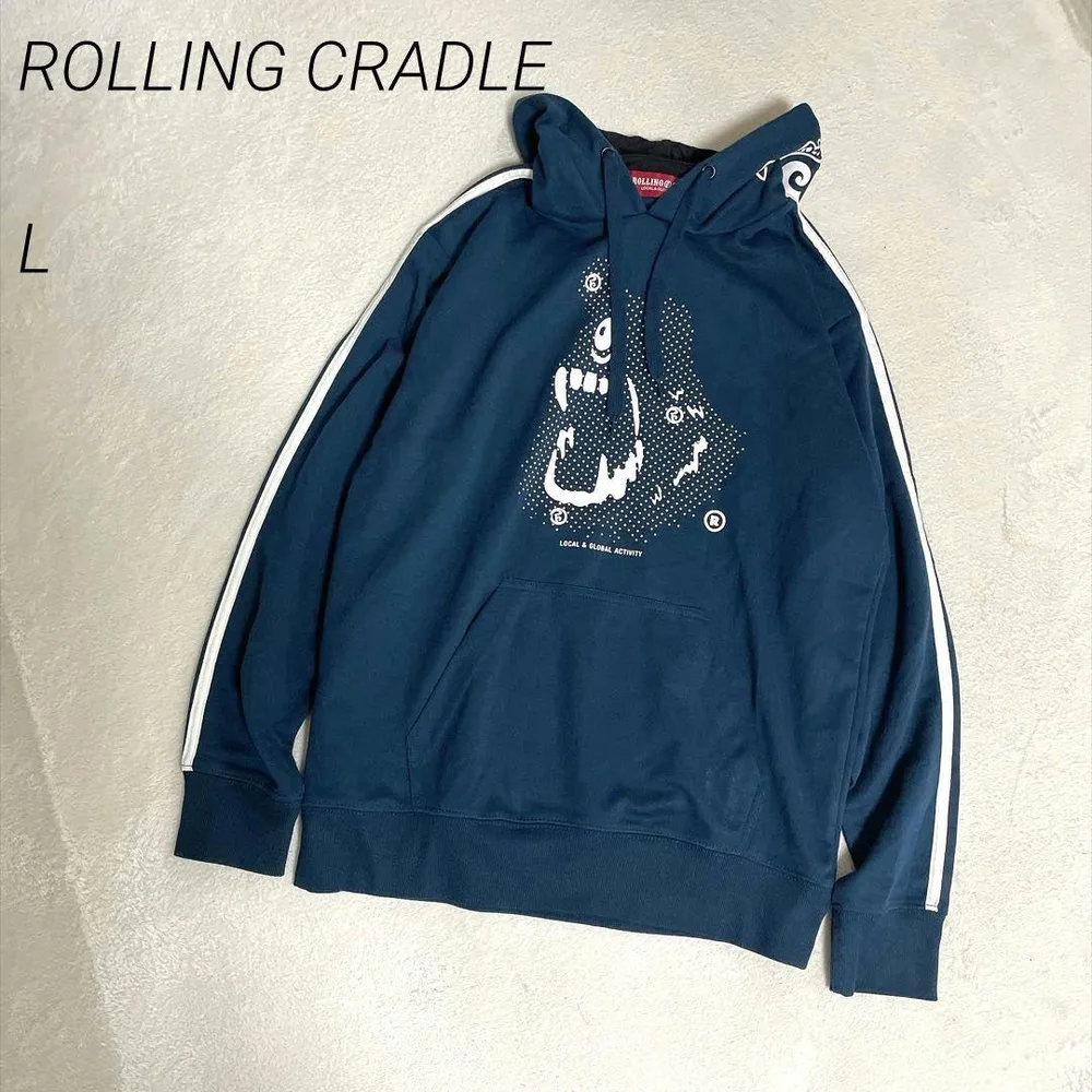 ROLLING CRADLE プルオーバー パーカー モンスター 綿混 長袖