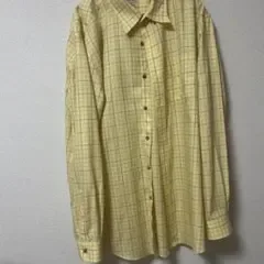L.L.Bean 長袖シャツ チェック柄 イエロー XL