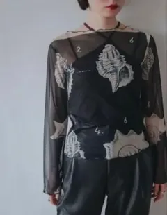 Sahara Marte vintage Sheer Top / 15Shell