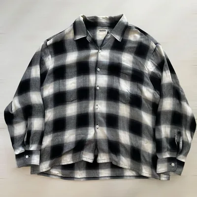 新井和輝着用General レーヨンオンブレチェックシャツ 60s ヴィンテージ