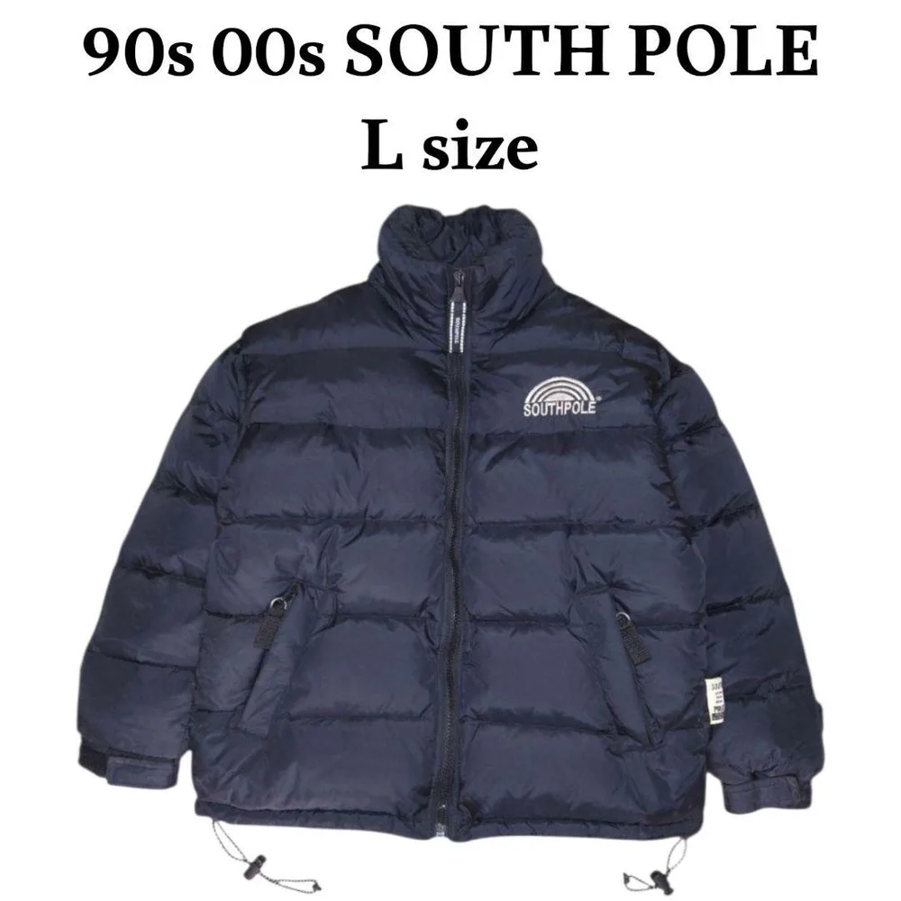 90s 00s SOUTH POLE ロゴ刺繍ダウンジャケット サウスポール