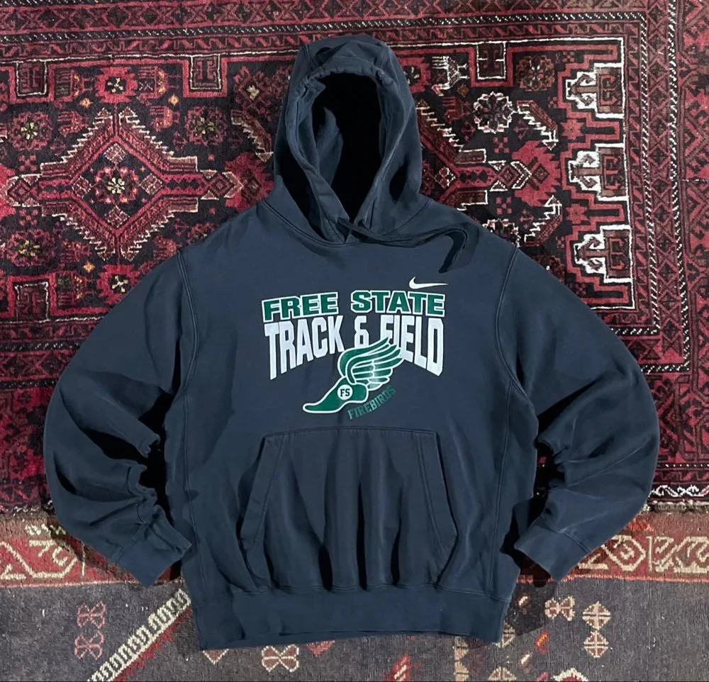 NIKE ナイキ カレッジロゴ プルオーバー パーカー ブラック M