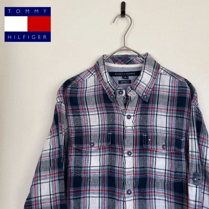 【美品】TOMMY HILFIGER チェックシャツ BDシャツ