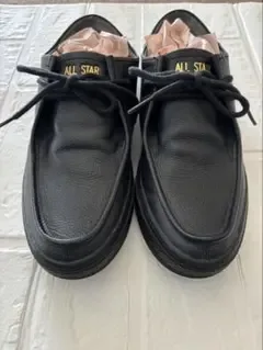 CONVERSE オールスター クップ モカシン レザー 黒25cm
