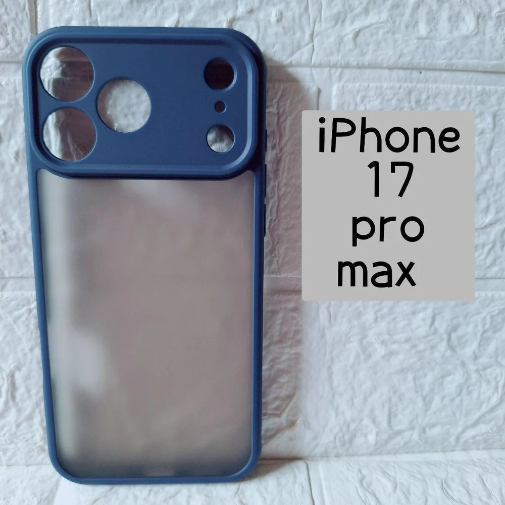 iPhone17 Pro Max スマホケース カバー ブルー マット仕上げ