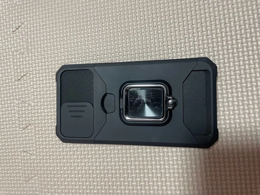 iPhone11Pro用ケース カメラ保護リング付き ブラック