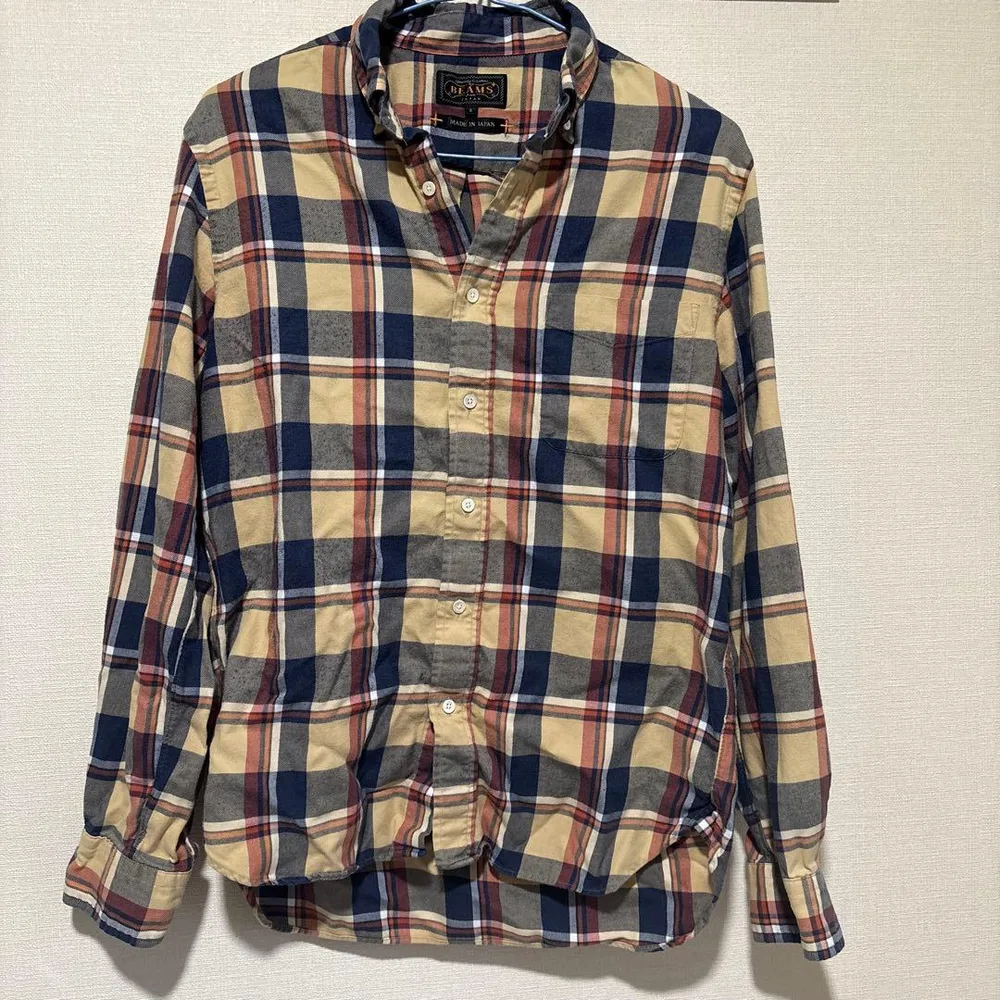 BEAMS PLUS チェック柄 長袖シャツ