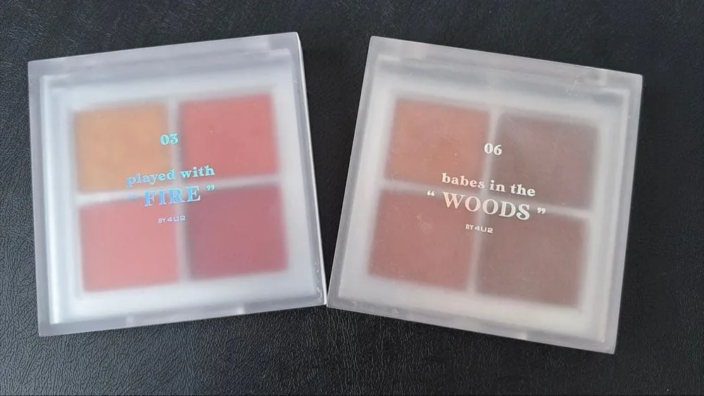 【2回使用のみ】4U2 アイシャドウパレット 03&06 2個セット