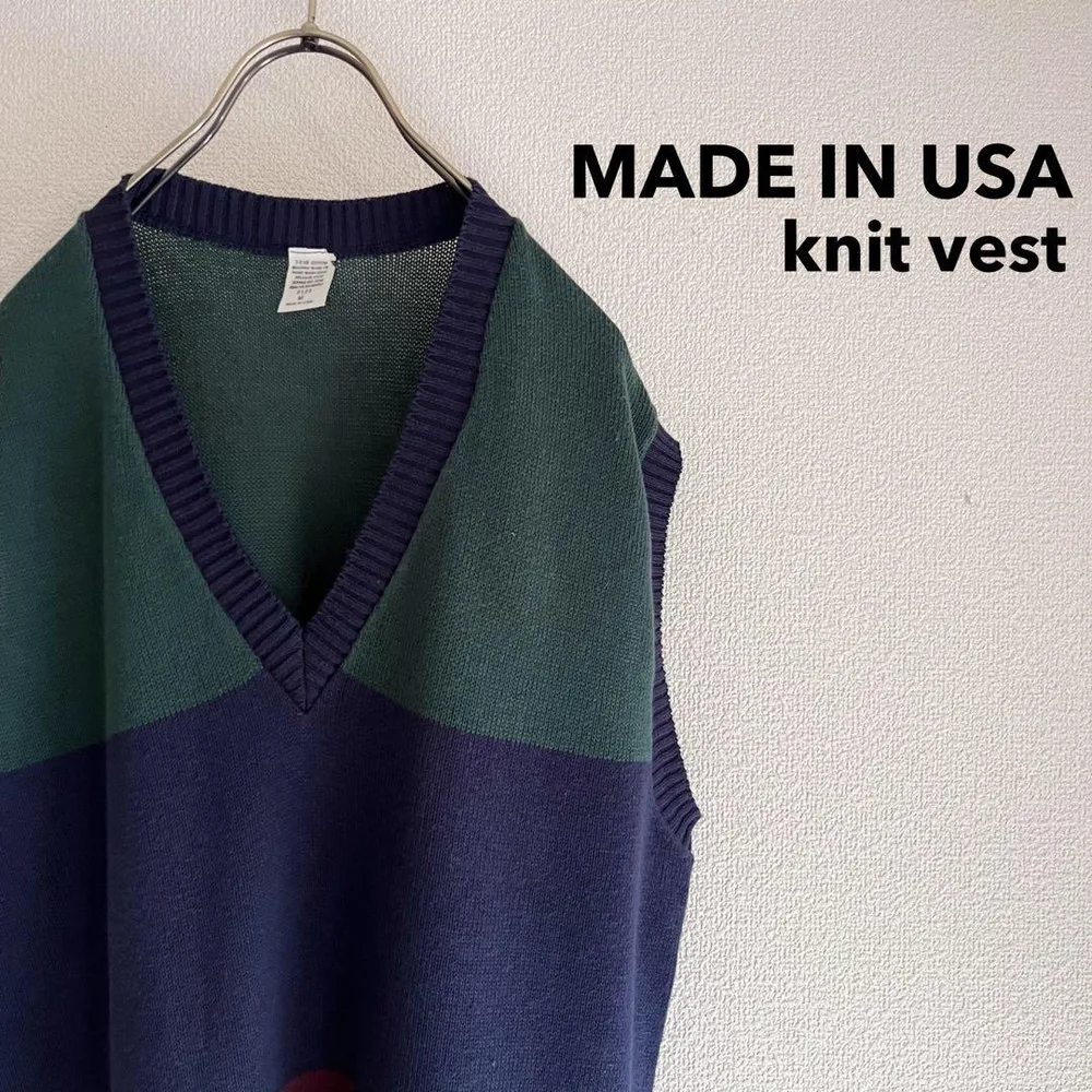 古着 MADE IN U.S.A. Vintage Knit Vest