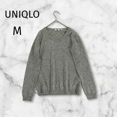 ユニクロ カシミヤ100% ニット セーター レディース M グレー