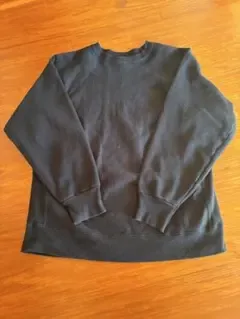 80s USA製 Hanes Beefy 無地 プレーン リバースブラック XL