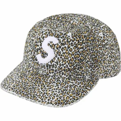 Supreme Corduroy S Logo 6-Panel Leopard