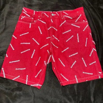 美品 Supreme Denim Painter Shorts pant