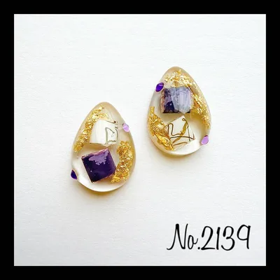 No.2139 レジンピアス レジンイヤリング ハンドメイドアクセサリー