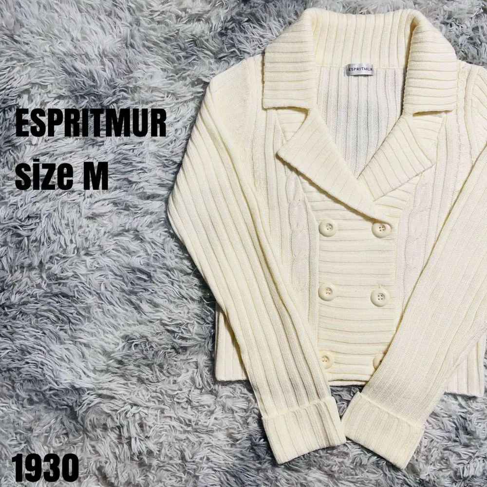 ESPRITMUR エスプリミュール アイボリー カーディガン M 1930