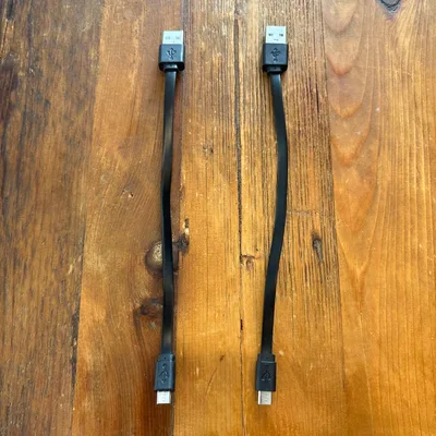 USB-A to Micro USB ケーブル 15cm × 2本セット