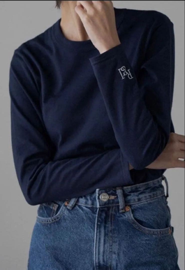 regleam RgIロゴ入りロングTシャツ ネイビーS