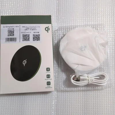 Q-Simple01-WH ワイヤレス充電器 本体
