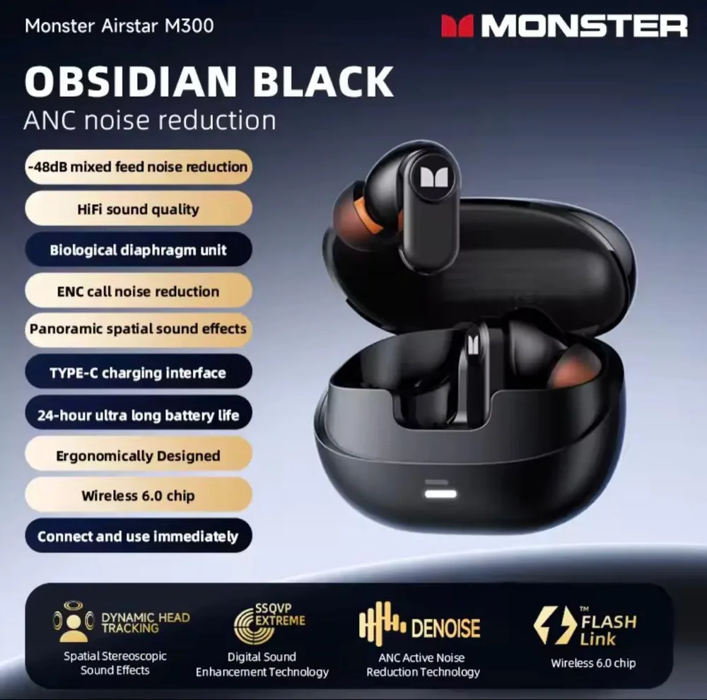 【未開封・新品】Monster Airstar M300 イヤホン モンスター