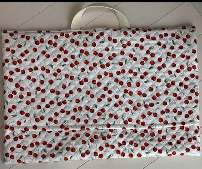 ハンドメイド 防災頭巾カバー 背もたれタイプ さくらんぼ