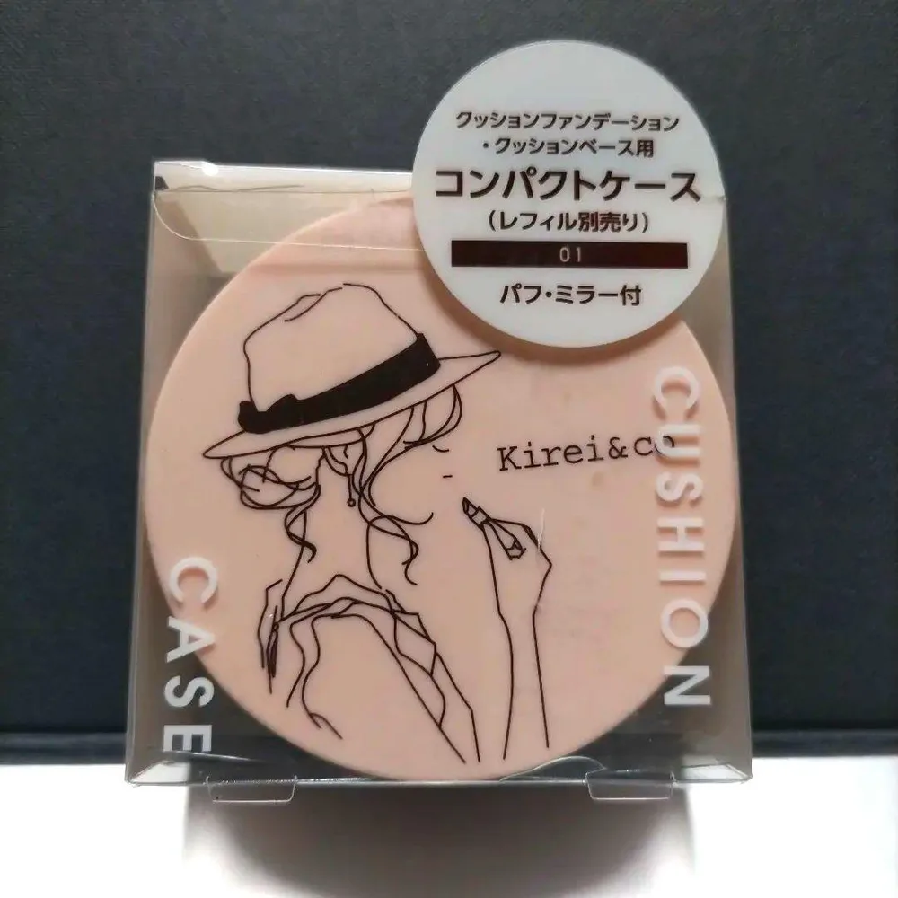 Kirei&co. コンパクトケース パフ・ミラー付き