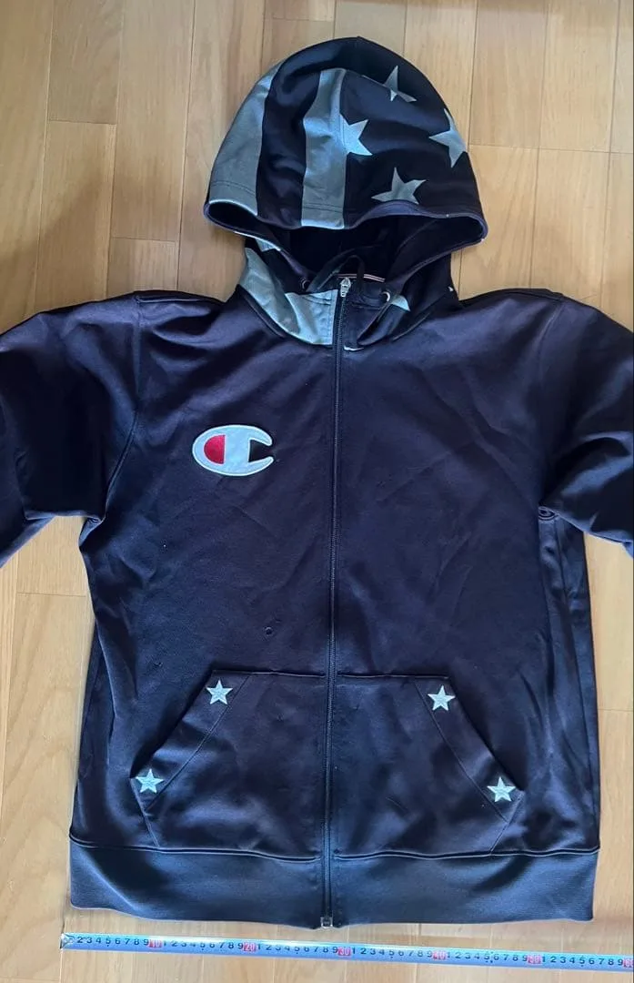 Champion ジャージ 星柄 セットアップブラック