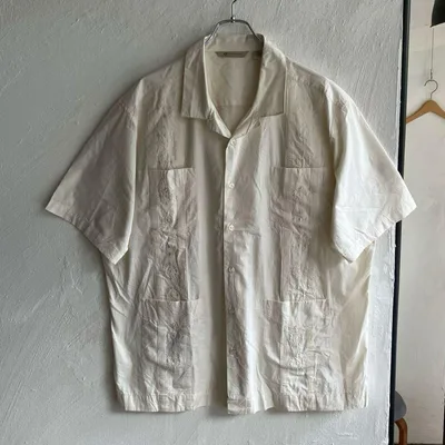 90S USA havanera キューバシャツ ハバネラ XXL