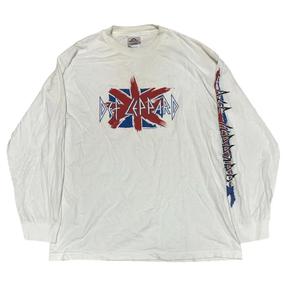 03年製 USA製 Def Leppard ロンT 長袖Tシャツ スリーブロゴ