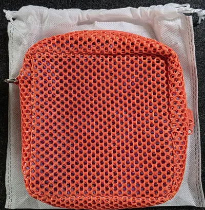 【非売品】CIO メッシュ ガジェットポーチ オレンジ×パープル 巾着袋付き