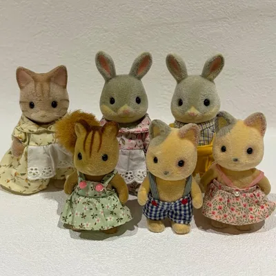 シルバニアファミリー 人形 6体セット 初期