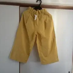 GU キッズ ガウチョパンツ 140cm イエロー
