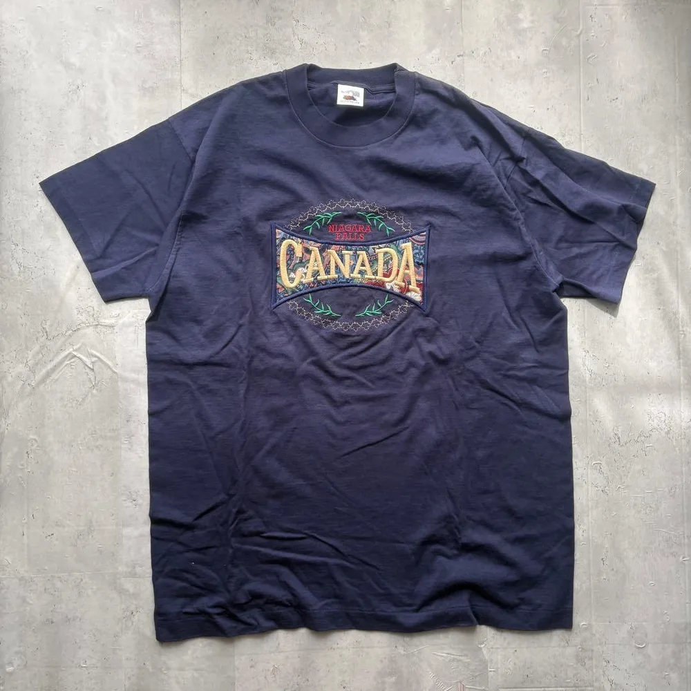 【FRUIT OF THE LOOM】ナイアガラの滝 シングルステッチ XL