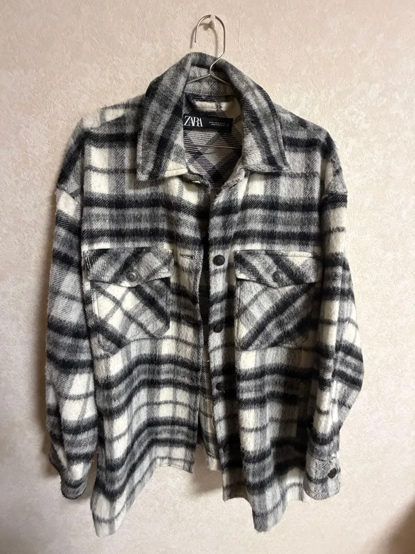 ZARA チェック柄 シャツジャケット
