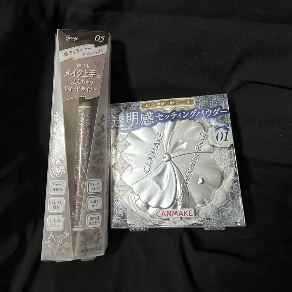 【美品】キャンメイク アイライナー 05 & 透明感セッティングパウダー 01