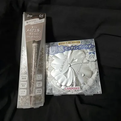 【美品】キャンメイク アイライナー 05 & 透明感セッティングパウダー 01