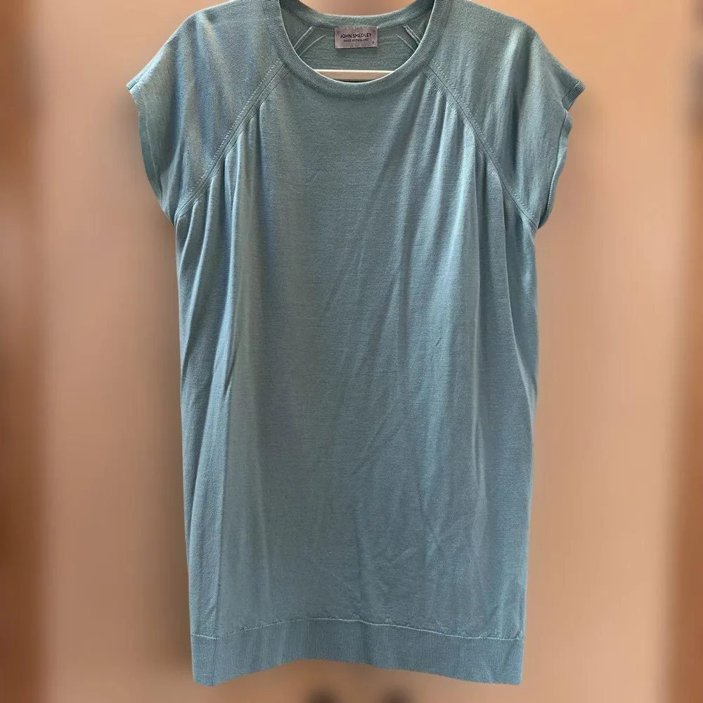 JOHN SMEDLEY ジョンスメドレー チュニック ウール グリーン