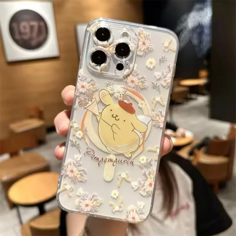 ★iPhoneケース★ カバー スマホ ポムポムプリン magsafe