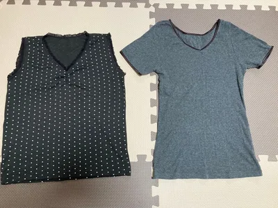 レディース 下着2点セット 半袖 袖なし 秋冬 M