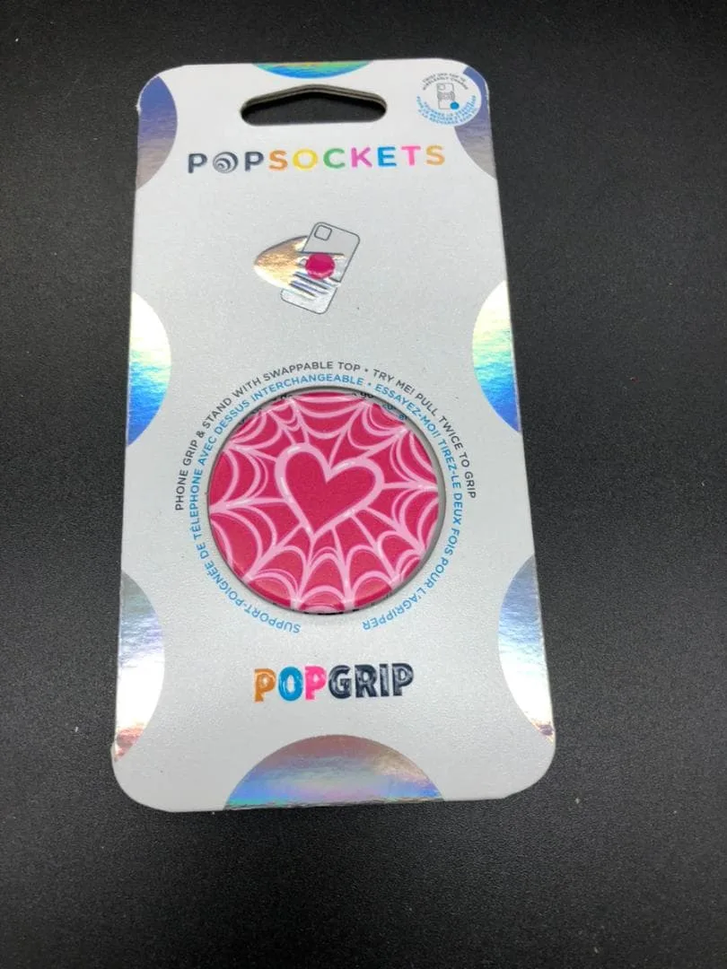 ◆1545◆PopSockets ポップグリップ Love Web